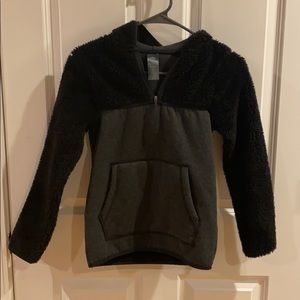 Kids Boys Champion Half Zip Sherpa Hoodie